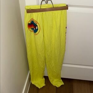 NTW Aviator Nation Austin, TX Neon Yellow Sweatpants